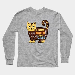 I love math and cats (4) Long Sleeve T-Shirt